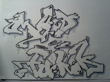 Graffiti Sketch - Photo by Akpe - Mad, Funk (2014)