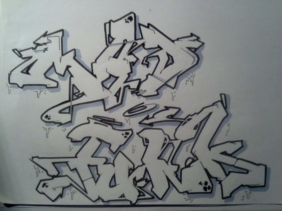 Graffiti Sketch - Photo by Akpe - Mad, Funk (2014)