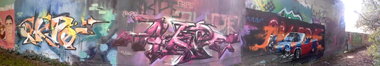 Graffiti Wall - Photo by Akpe - panorama (2014)