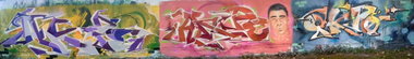 Graffiti Wall - Photo by Akpe - panorama, vollfett, magarine