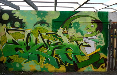 Graffiti Wall - Photo by Akpe