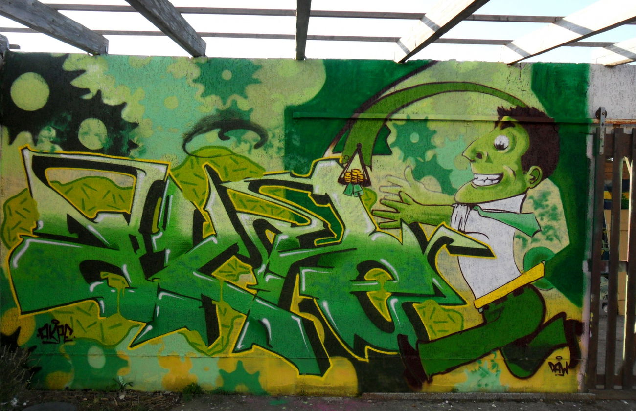 Graffiti Wall - Photo by Akpe