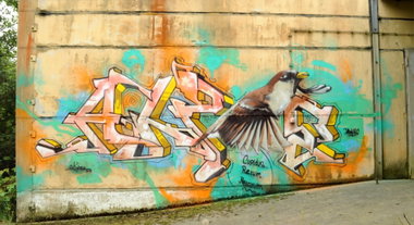 Graffiti Wall - Photo by Akpe - DAW, Frantic, colors (2015)