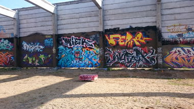 Graffiti Wall - Photo by Akpe - Mier, Fomz, Zero (2017)