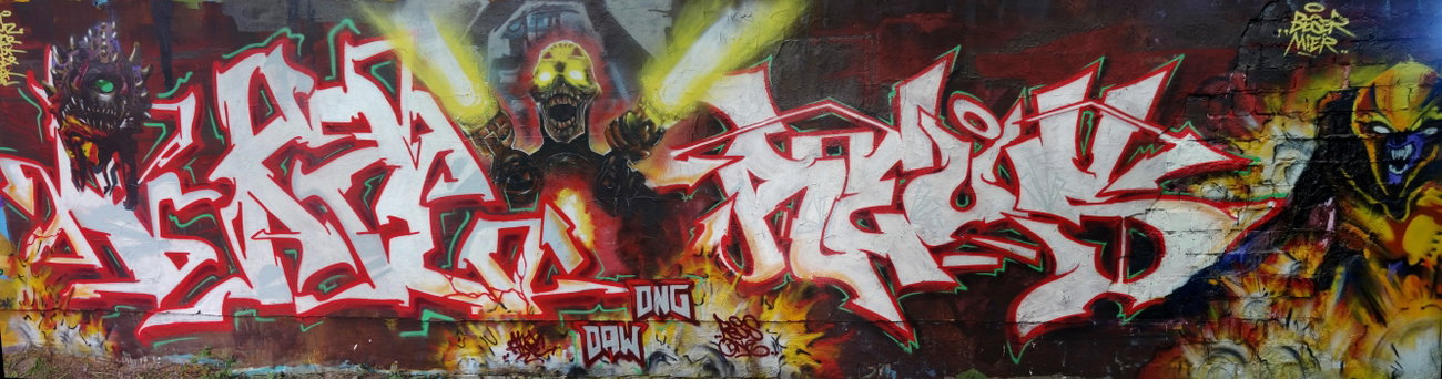 Graffiti Wall - Photo by Akpe - Reus, Akpe (2016)
