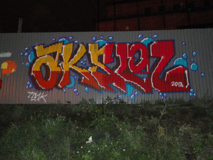 Graffiti Bombing in Yekaterinburg - Photo by Aksel - tmkcrew, aksel, ekaterinburg (2013)