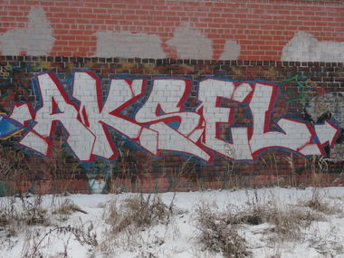 Graffiti Wall in Yekaterinburg - Photo by Aksel - aksel, tmk, 137 (2013)