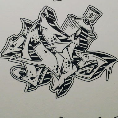 Graffiti Sketch - Photo by AlKrow