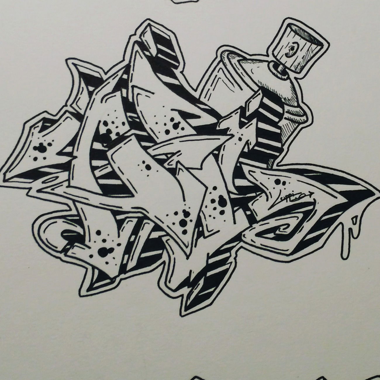 Graffiti Sketch - Photo by AlKrow