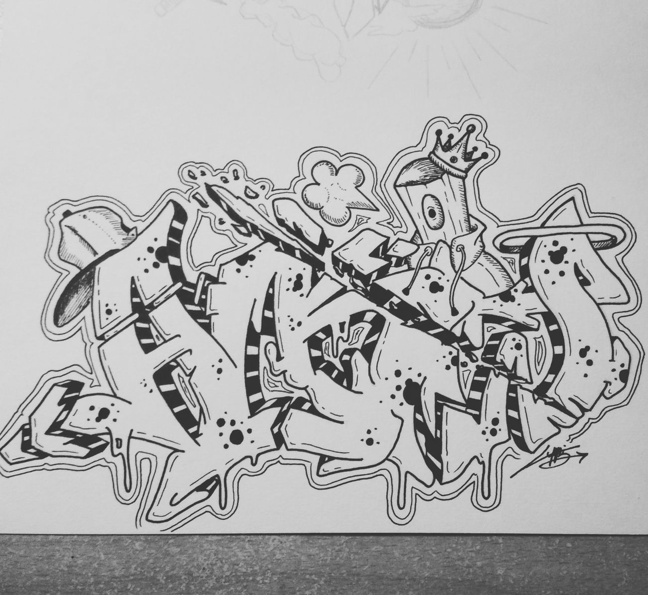 Graffiti Sketch - Photo by AlKrow