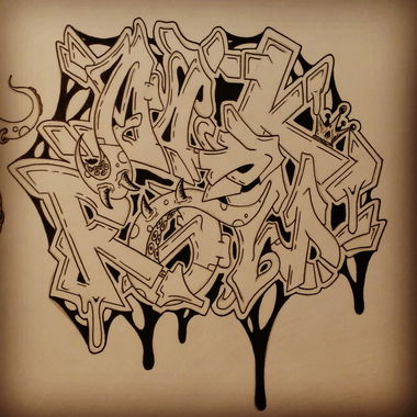 Graffiti Sketch - Photo by AlKrow