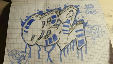 Graffiti Sketch in Albania - Photo by Albanian1s - OBIL, ALBANIAN, TAG