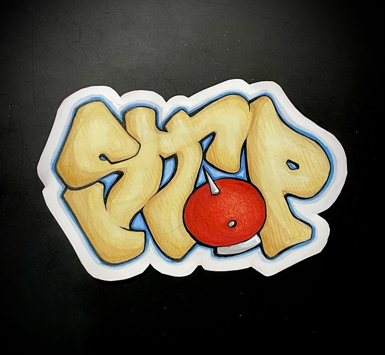 Graffiti Sketch in Sofia - Photo by Alek (2025)