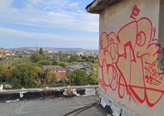 Graffiti Wall in Fabrica de tigarete iasi - Photo by Alex1i - Throwup, iasi, graffiti (2023)