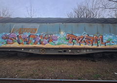Graffiti Train in Iasi - Photo by Alex1i - Freight, graffiti, iasi