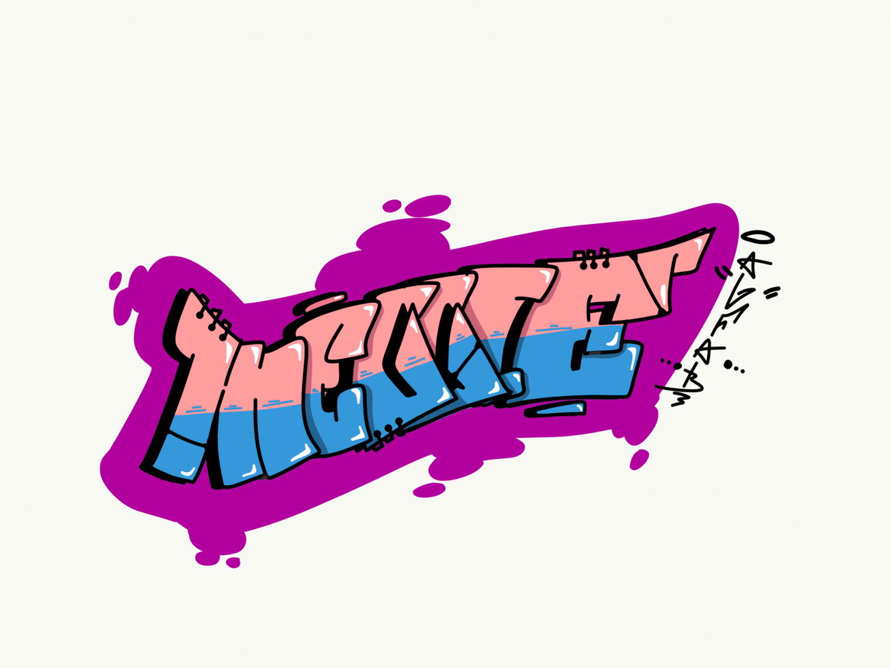 Graffiti Sketch in The netherlands - Photo by AlfaB (2020)