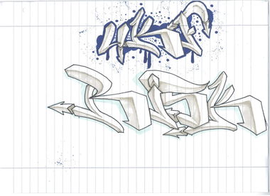 Graffiti Sketch - Photo by Alien (2017)