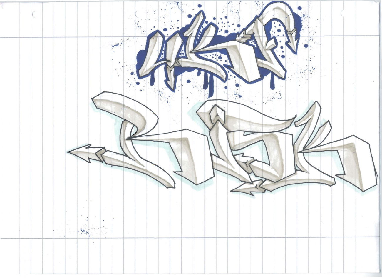 Graffiti Sketch - Photo by Alien (2017)