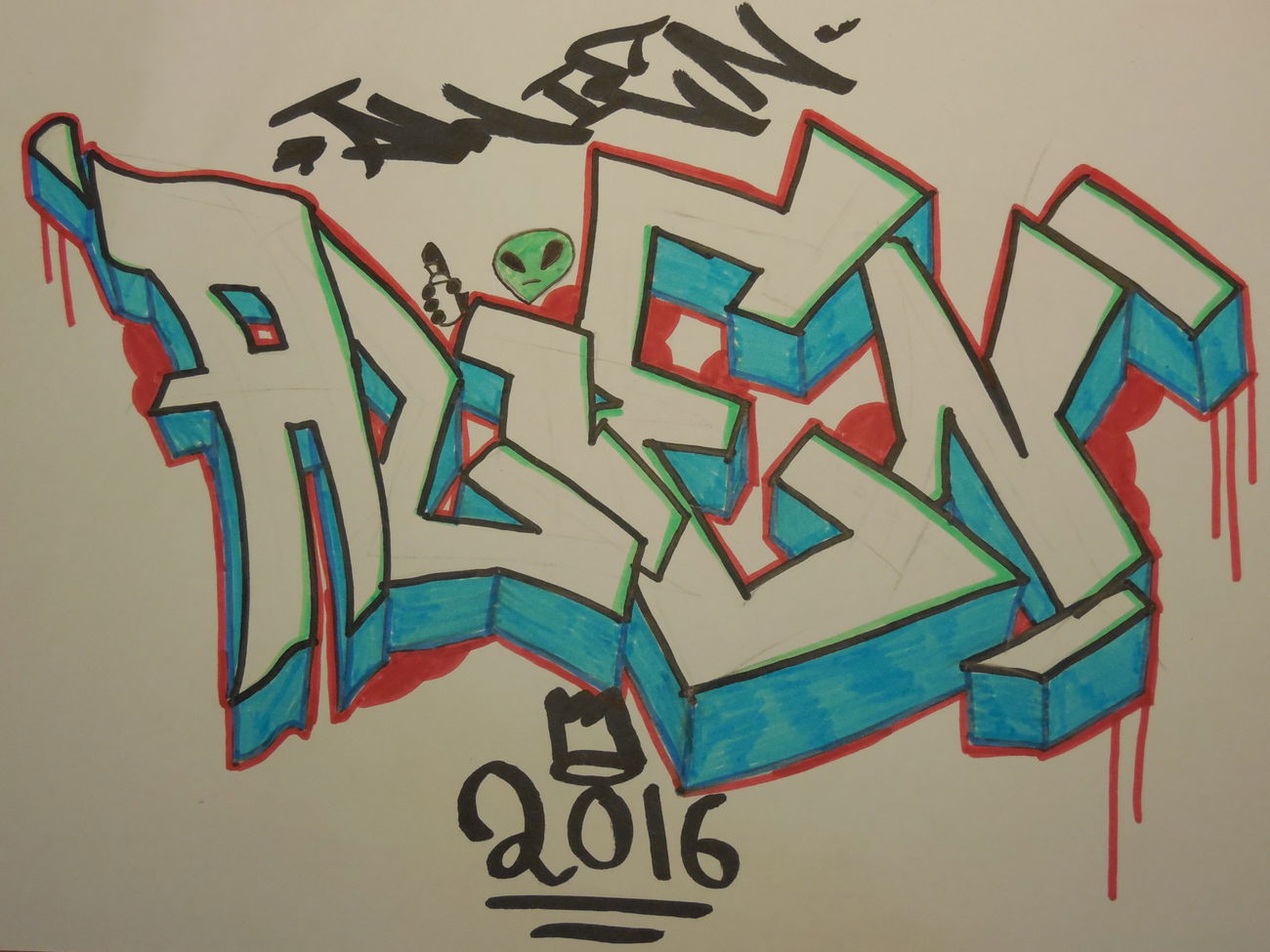 Graffiti Sketch - Photo by Alien - alien (2016)