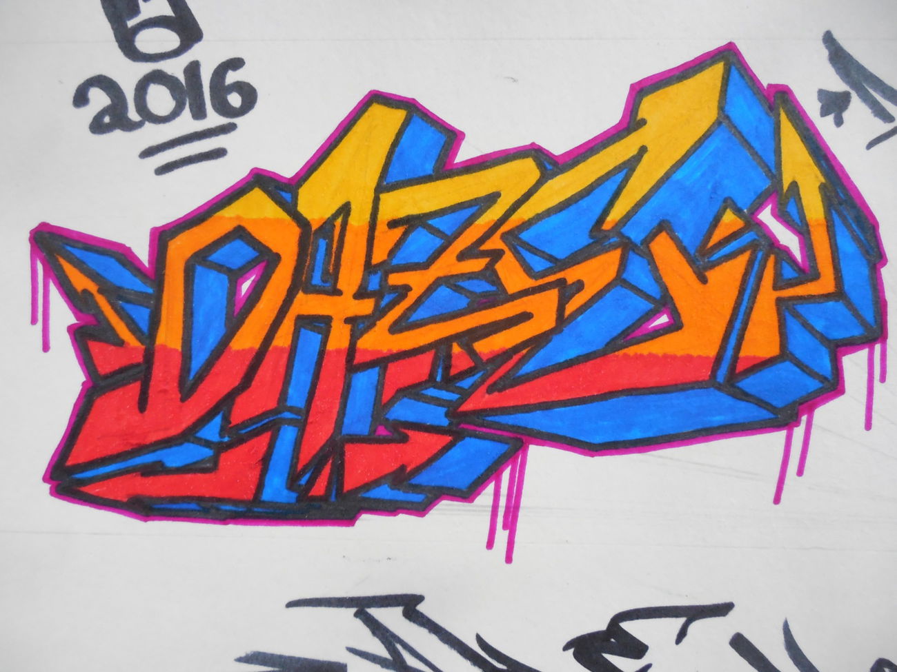 Graffiti Sketch - Photo by Alien - daze (2016)
