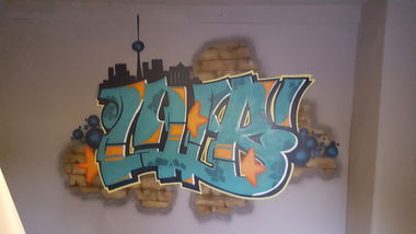 Graffiti Wall in Berlin westend - Photo by Amek - CHB (2016)