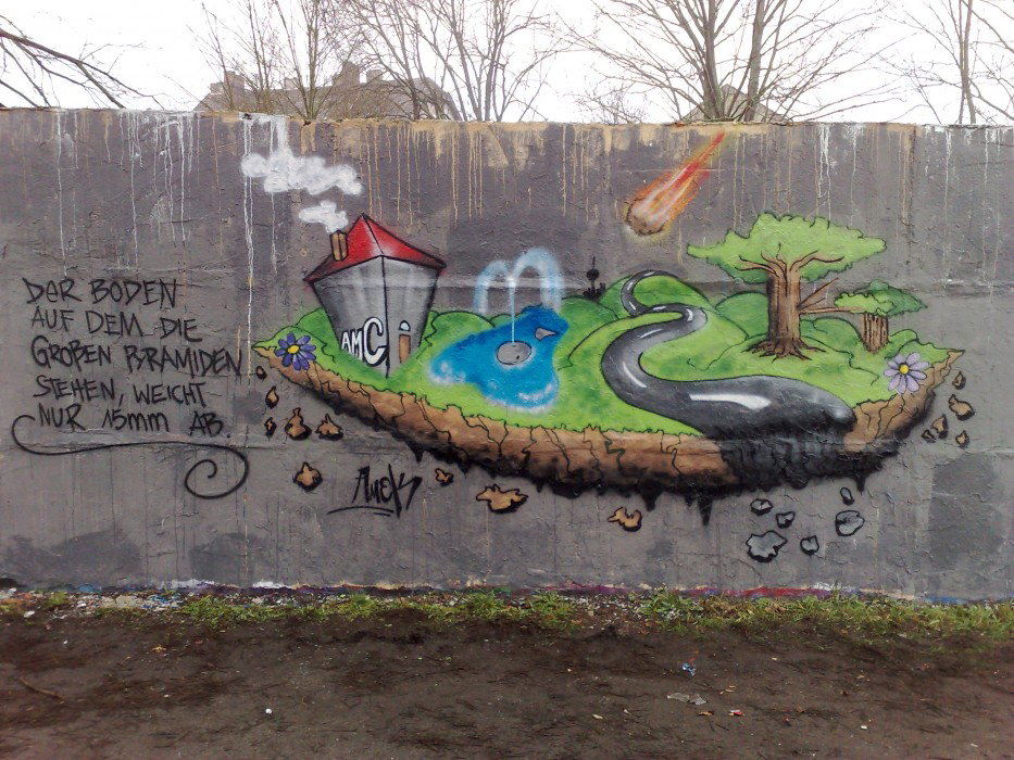 Graffiti Wall in Luckenwalde - Photo by Amek - Amek (2012)