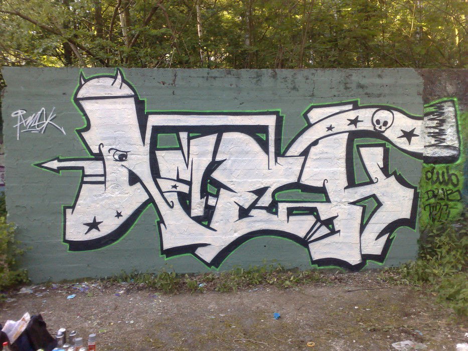 Graffiti Wall in Ludwigsfelde - Photo by Amek - Amek (2010)