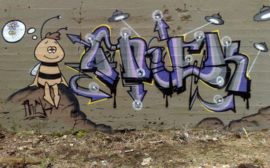 Graffiti Wall in Ludwigsfelde - Photo by Amek - Amek (2012)