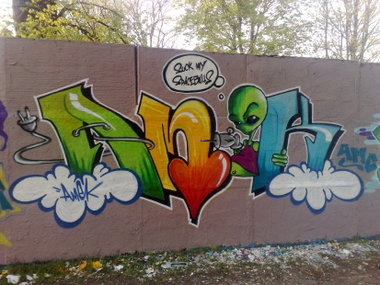 Graffiti Wall in Luckenwalde - Photo by Amek - Amek (2010)