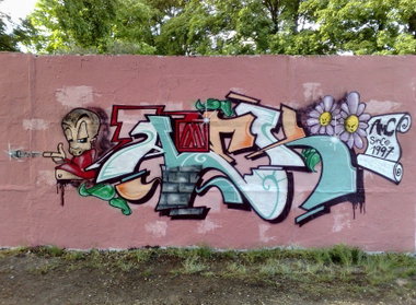 Graffiti Wall in Luckenwalde - Photo by Amek - Amek (2013)