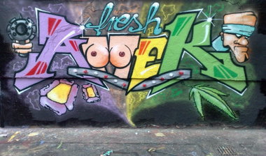 Graffiti Wall in Berlin - Photo by Amek - Amek (2013)