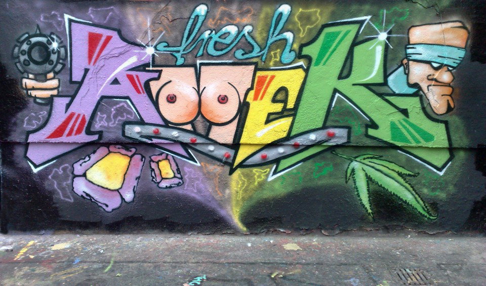 Graffiti Wall in Berlin - Photo by Amek - Amek (2013)