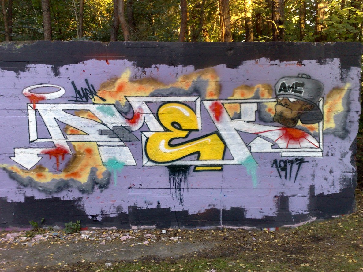 Graffiti Wall in Ludwigsfelde - Photo by Amek - Amek, AMC (2013)