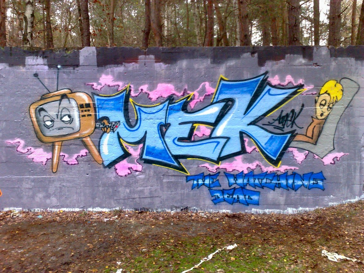 Graffiti Wall in Ludwigsfelde - Photo by Amek - Amek, AMC (2013)