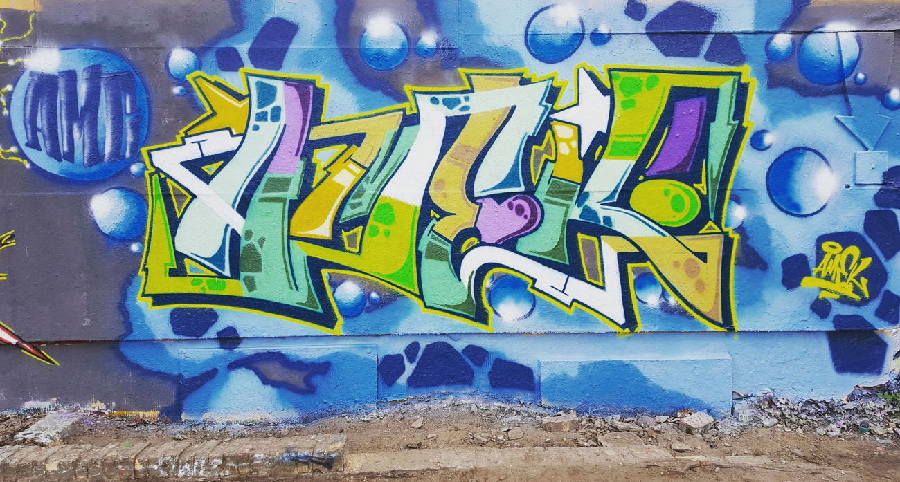 Graffiti Wall in Mellowpark  - Photo by Amek - Amek, AMC (2017)