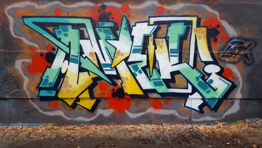 Graffiti Wall in Berlin - Photo by Amek - Amek, AMC (2016)