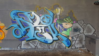 Graffiti Wall in Mellowpark  - Photo by Amek - Amek, AMC (2017)