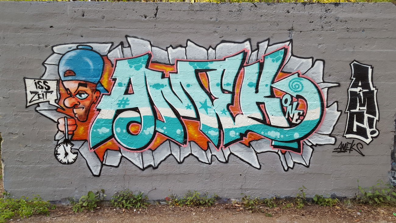 Graffiti Wall in Ludwigsfelde - Photo by Amek - Amek, AMC (2016)