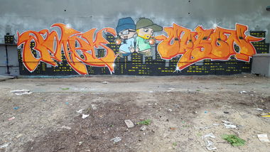 Graffiti Wall - Photo by Amek - Orson, PTS, AMEK (2017)