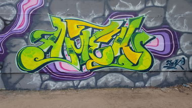 Graffiti Wall in Mellowpark  - Photo by Amek - Amek, AMC (2017)