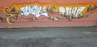 Graffiti Wall in Berlin - Photo by Amek - Amek, Tako, AMC (2016)