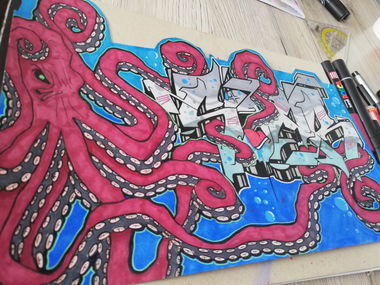 Graffiti Sketch - Photo by AmekOne - soar