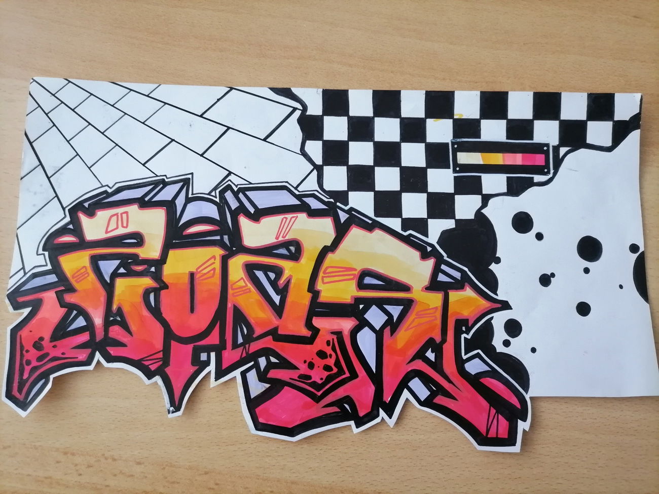 Graffiti Sketch - Photo by AmekOne - soar, zoar (2021)