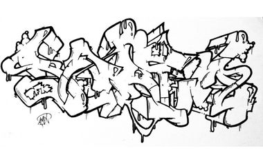 Graffiti Sketch - Photo by Amen76 - sketch, wildstyle, rfk (2016)