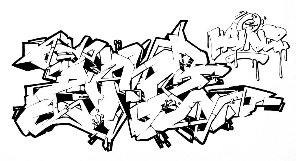 Graffiti Sketch - Photo by Amen76 - sketch, wildstyle, rfk (2017)