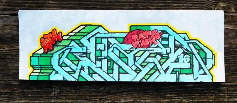 Graffiti Sketch - Photo by Amen76 - sketch, wildstyle, rfk (2016)