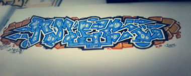 Graffiti Sketch - Photo by Amer_MFLS - amer, mfl (2014)