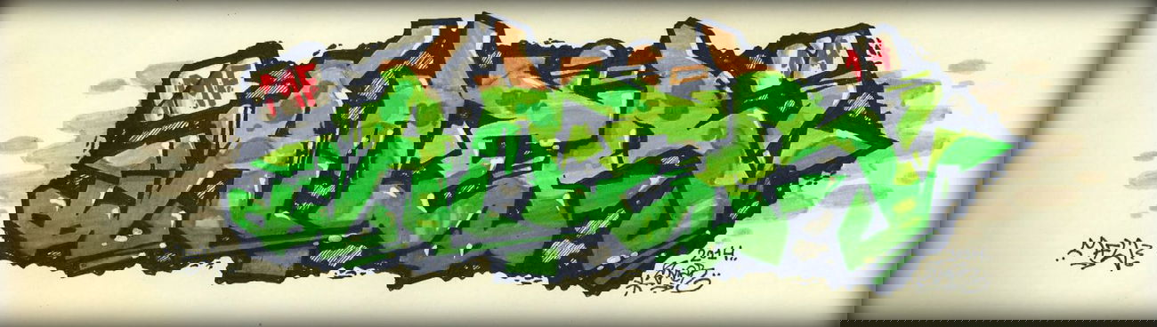 Graffiti Sketch in Nizhny Novgorod - Photo by Amer_MFLS - amer, mfl (2014)