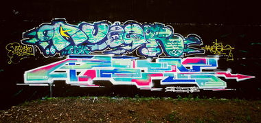 Graffiti Wall in Moscow - Photo by Amesymmetry - Aveer, Ames (2013)