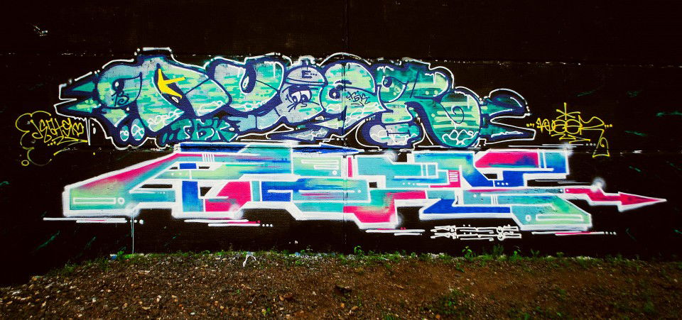 Graffiti Wall in Moscow - Photo by Amesymmetry - Aveer, Ames (2013)